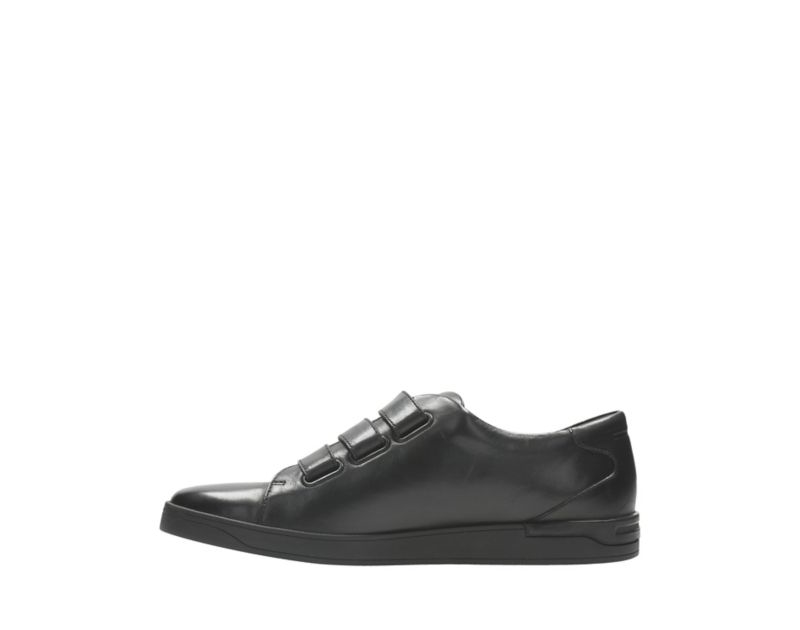 Clarks Stanway Flow Trainers Black Men - India P7X3141-L4