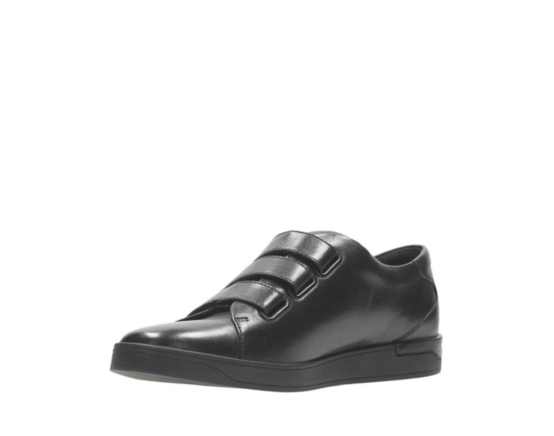 Clarks Stanway Flow Trainers Black Men - India P7X3141-L4