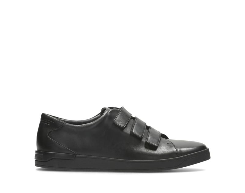 Clarks Stanway Flow Trainers Black Men - India P7X3141-L4