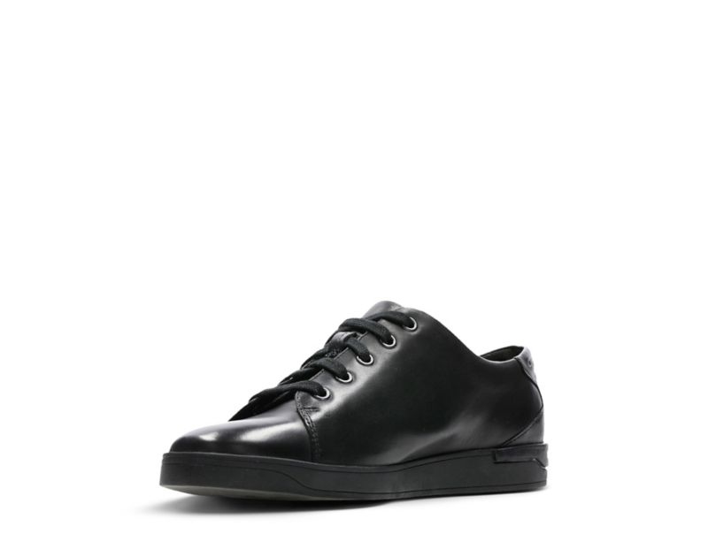 Clarks Stanway Lace Trainers Black Men - India P9X3012-E8