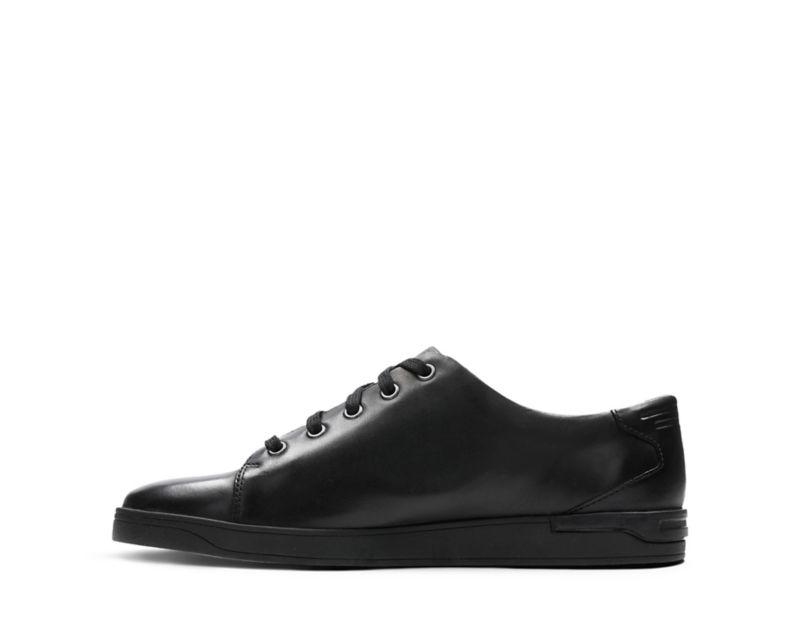 Clarks Stanway Lace Trainers Black Men - India P9X3012-E8