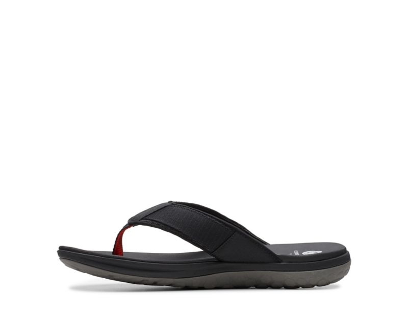 Clarks Step Beat Dune Sandals Black Men - India A7R7850-O1