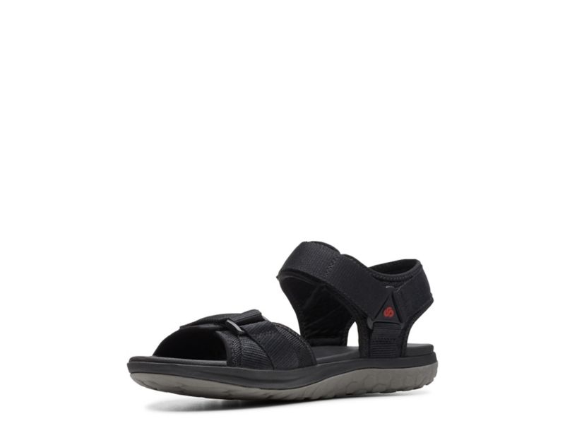 Clarks Step Beat Sun Sandals Black Men - India C6J1796-C8