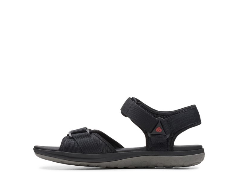 Clarks Step Beat Sun Sandals Black Men - India C6J1796-C8
