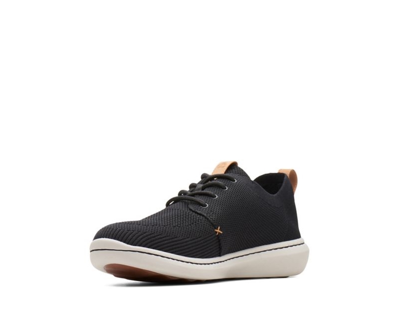 Clarks Step Urban Mix Lace-up Shoes Trainers Black Men - India G8L3372-L9