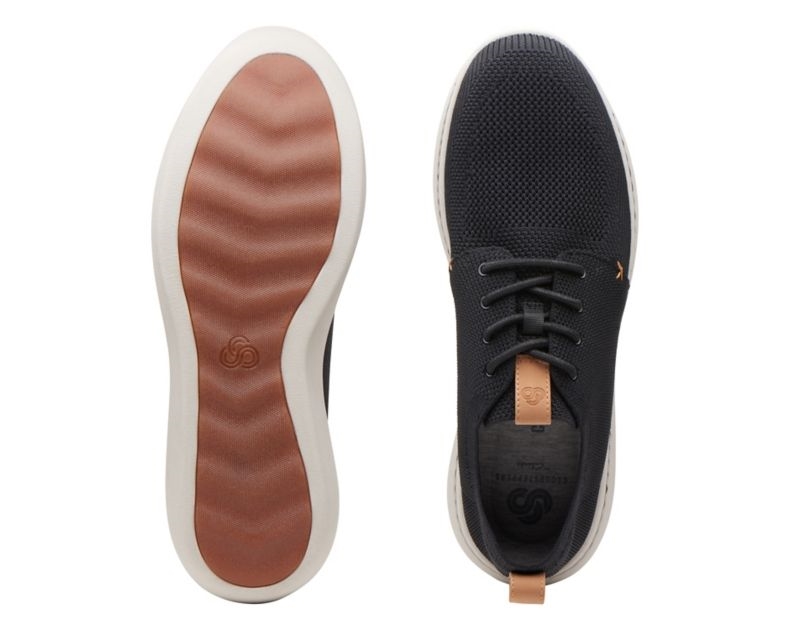 Clarks Step Urban Mix Lace-up Shoes Trainers Black Men - India G8L3372-L9