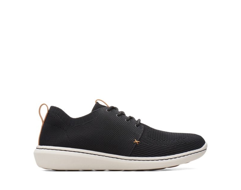 Clarks Step Urban Mix Lace-up Shoes Trainers Black Men - India G8L3372-L9