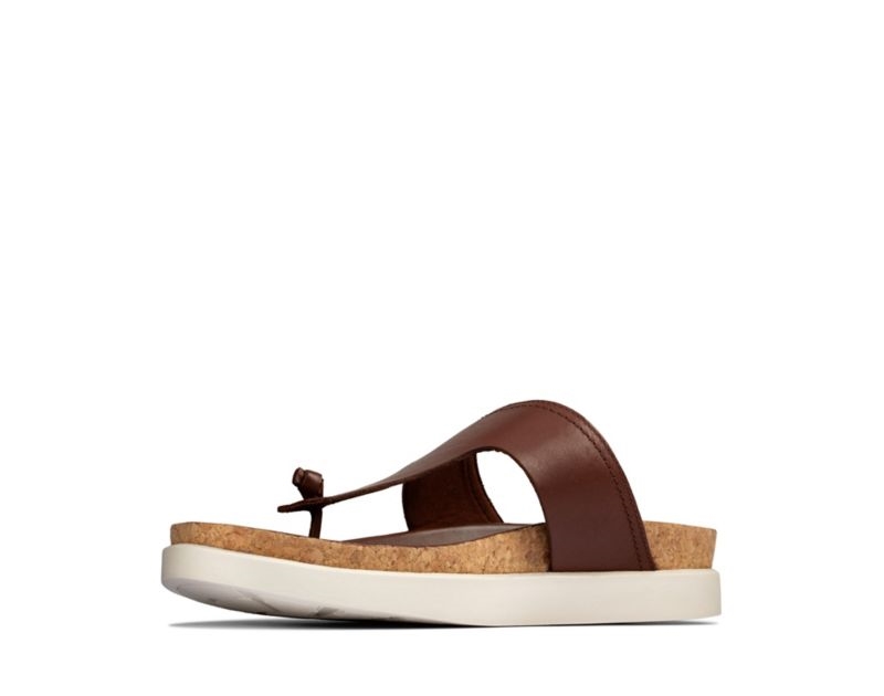 Clarks Sunder Post Sandals Brown Men - India O1L7175-N5