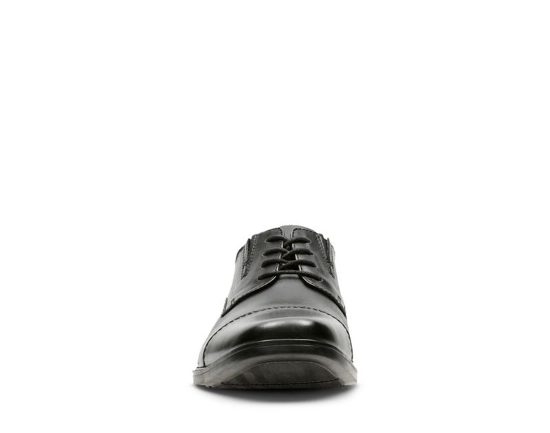 Clarks Tilden Cap Lace-up Shoes Wide Fit Shoes Black Men - India U0R9519-Z5