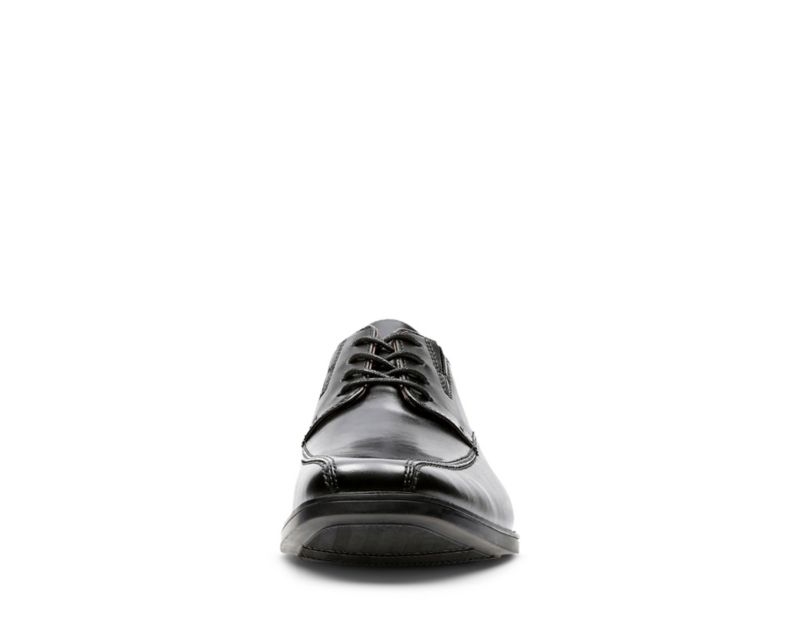 Clarks Tilden Walk Derby Shoes Wide Fit Shoes Black Men - India T6R3982-C6