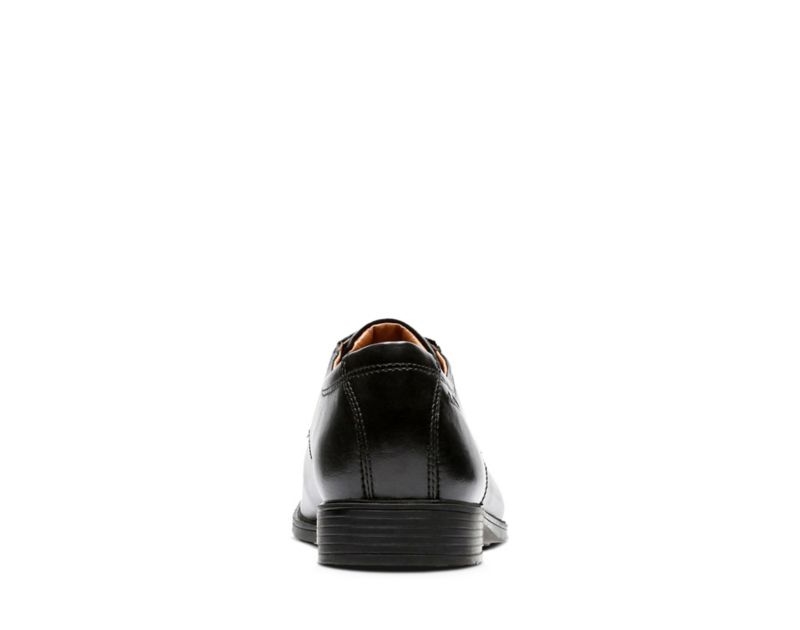 Clarks Tilden Walk Derby Shoes Wide Fit Shoes Black Men - India T6R3982-C6