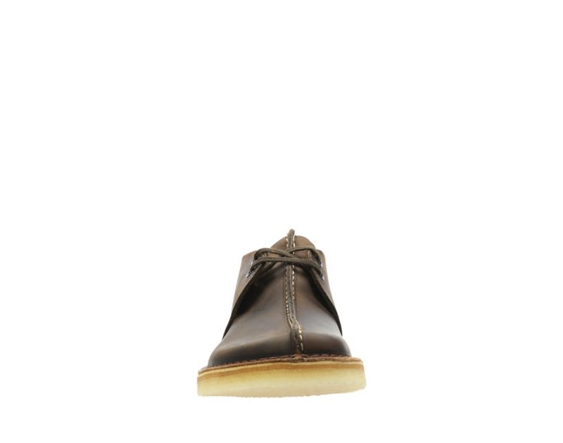 Clarks Trek Desert Boots Dark Brown Men - India J5Y8550-J5