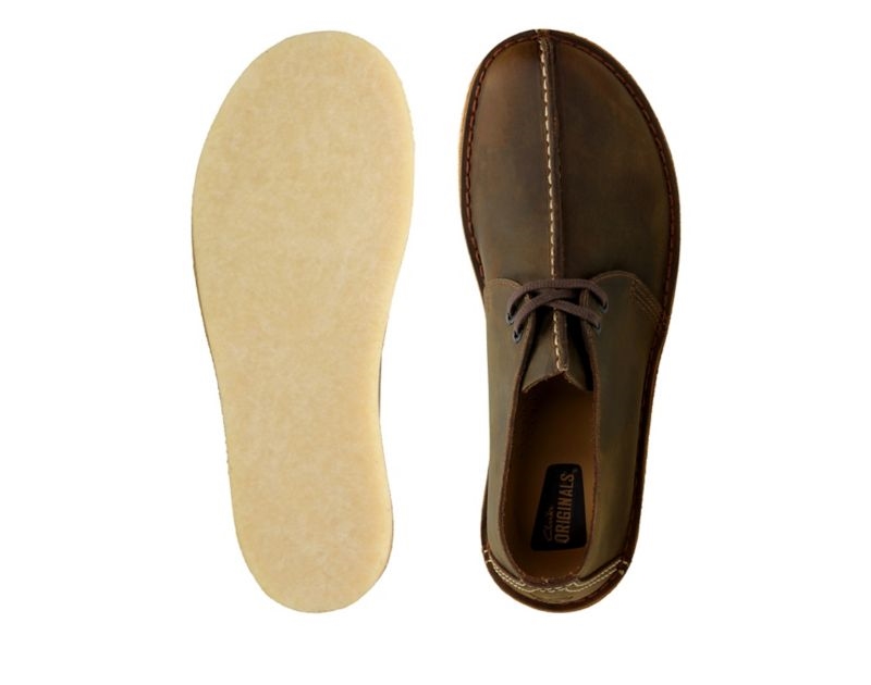 Clarks Trek Desert Boots Dark Brown Men - India J5Y8550-J5