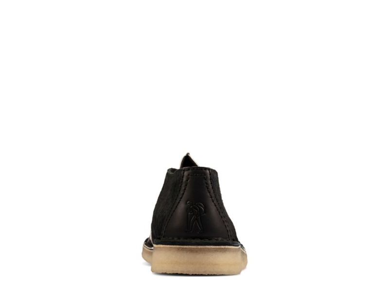 Clarks Trek Smart Casual Desert Boots Black Men - India Y1E9466-C5