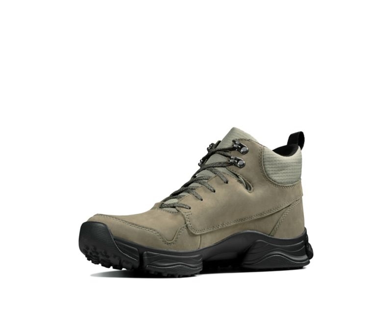 Clarks Tri Path Hike Outdoor Boots Olive Men - India A9P9011-T7