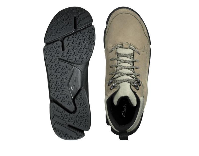 Clarks Tri Path Hike Outdoor Boots Trainers Olive Men - India G7A3308-Z4