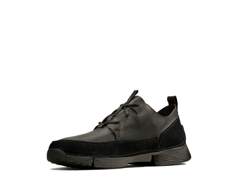 Clarks Tri Solar Trainers Black Men - India G9H9032-F6