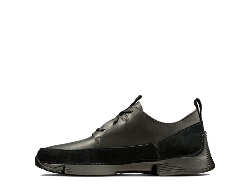 Clarks Tri Solar Trainers Black Men - India G9H9032-F6