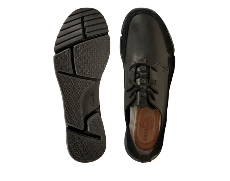 Clarks Tri Solar Trainers Black Men - India G9H9032-F6