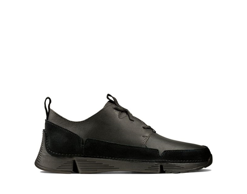 Clarks Tri Solar Trainers Black Men - India G9H9032-F6