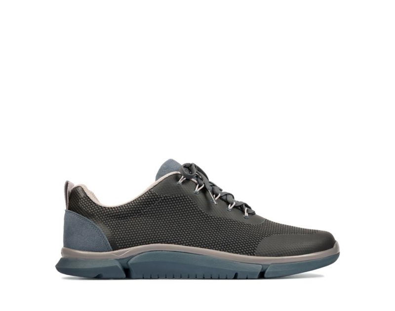 Clarks Triken Jump Trainers Blue Men - India O3Y8168-O1