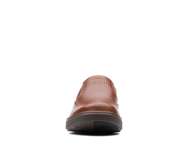 Clarks Un Abode Go Loafers Dark Brown Men - India E9M6929-P0