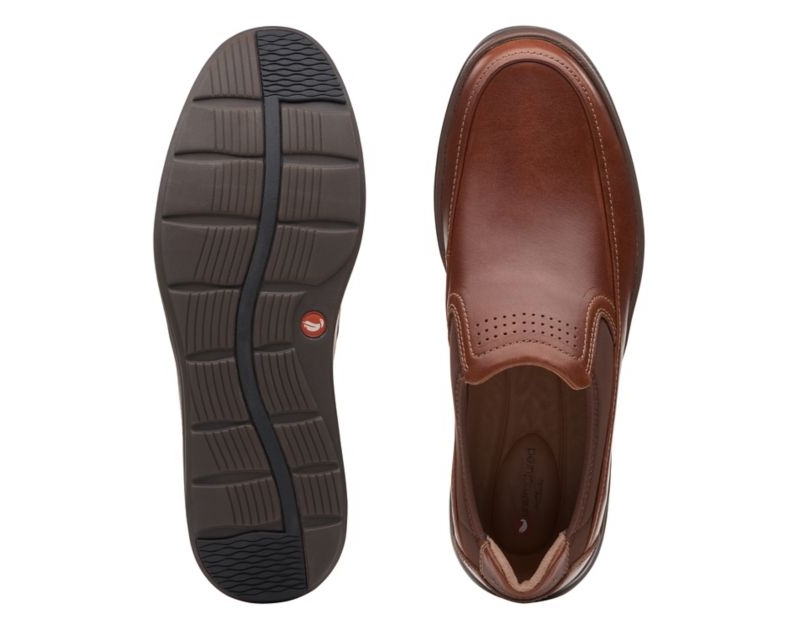 Clarks Un Abode Go Loafers Dark Brown Men - India E9M6929-P0