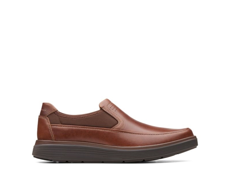 Clarks Un Abode Go Loafers Dark Brown Men - India E9M6929-P0