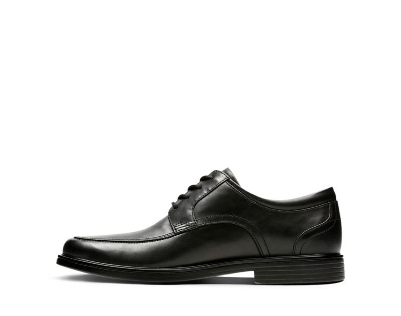 Clarks Un Aldric Park Brogues Wide Fit Shoes Black Men - India O8N4717-A0