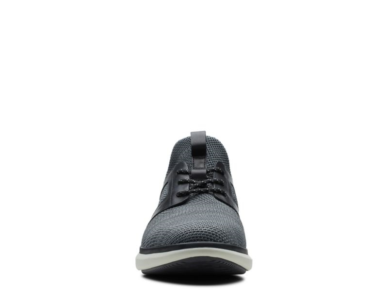 Clarks Un Globe Lace Trainers Black Men - India D1M8501-Q3