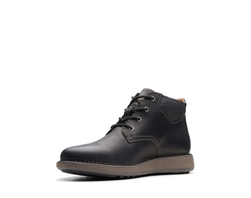Clarks Un Larvik Top Outdoor Boots Black Men - India N2U7797-T2