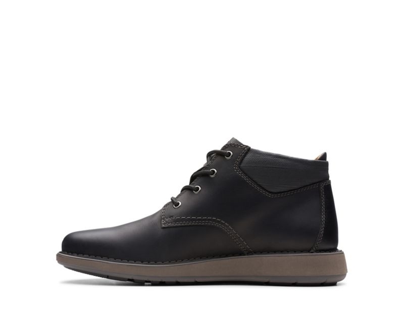 Clarks Un Larvik Top Outdoor Boots Black Men - India N2U7797-T2