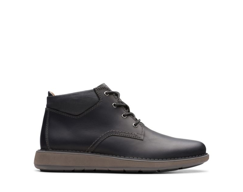 Clarks Un Larvik Top Outdoor Boots Black Men - India N2U7797-T2