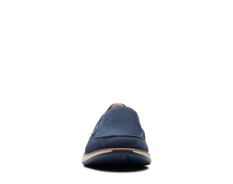 Clarks Un Pilot Step Loafers Navy Men - India R5H0067-W5
