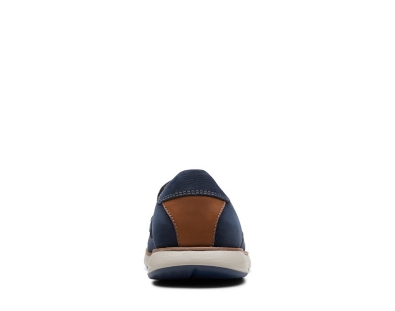 Clarks Un Pilot Step Loafers Navy Men - India R5H0067-W5