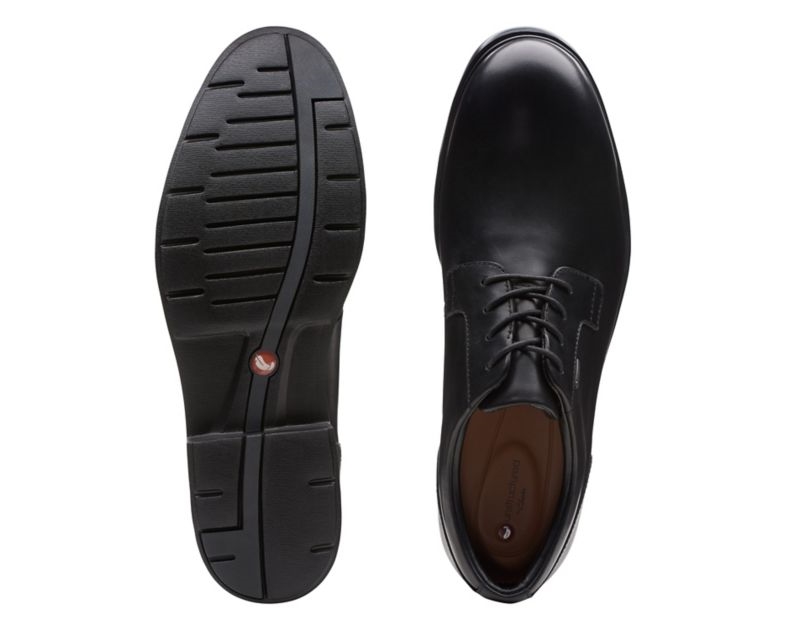Clarks Un Tailor Go Gore-tex Lace-up Shoes Wide Fit Shoes Black Men - India A5W1159-E5