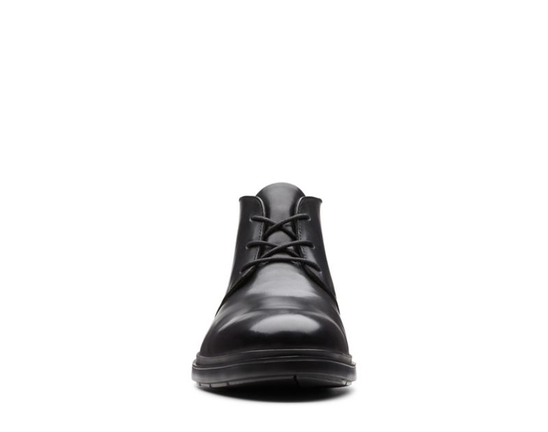 Clarks Un Tailor Mid Desert Boots Black Men - India N4X8092-Q9