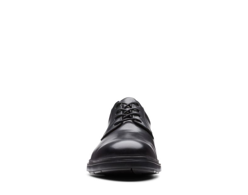Clarks Un Tailor Tie Brogues Black Shoes Black Men - India Y5O0371-D2
