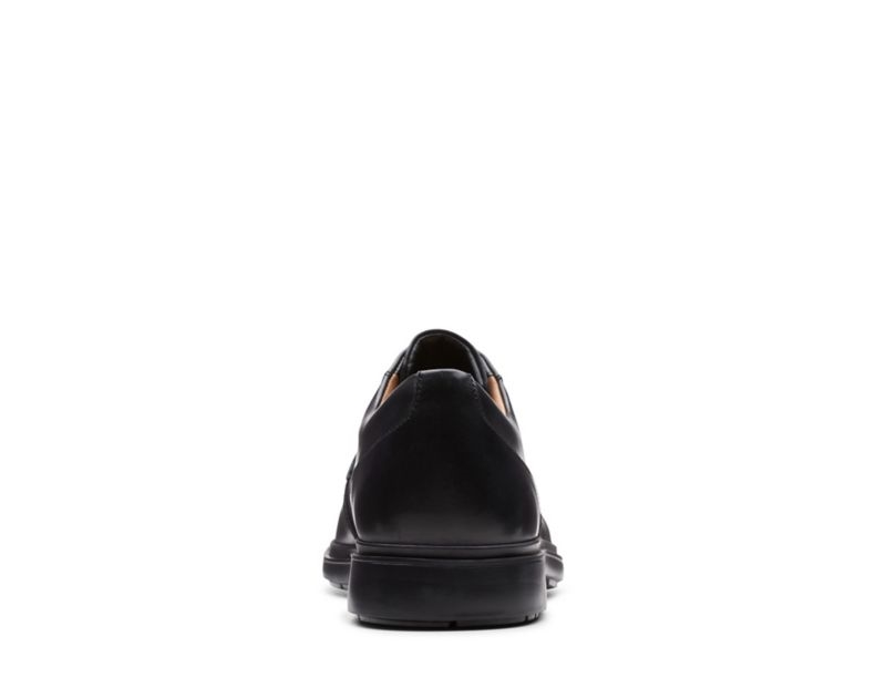 Clarks Un Tailor Tie Brogues Black Shoes Black Men - India Y5O0371-D2