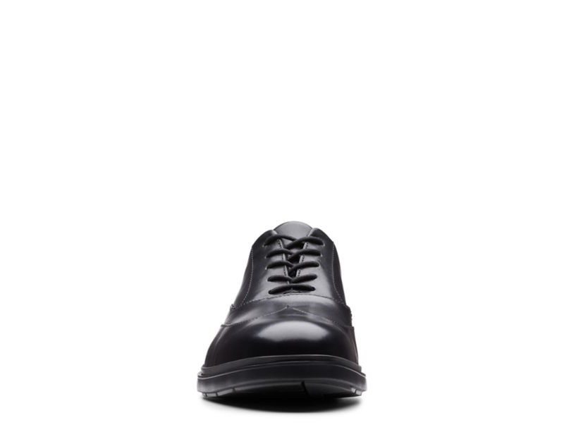 Clarks Un Tailor Wing Brogues Black Shoes Black Men - India B8R0187-O5