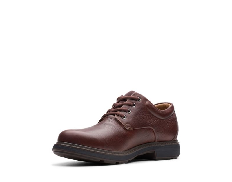 Clarks Un Tread Lo Gore-tex Brogues Black Shoes Dark Brown Men - India X6Y5977-K7
