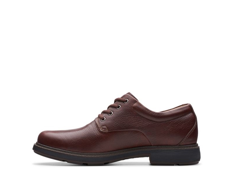 Clarks Un Tread Lo Gore-tex Brogues Black Shoes Dark Brown Men - India X6Y5977-K7