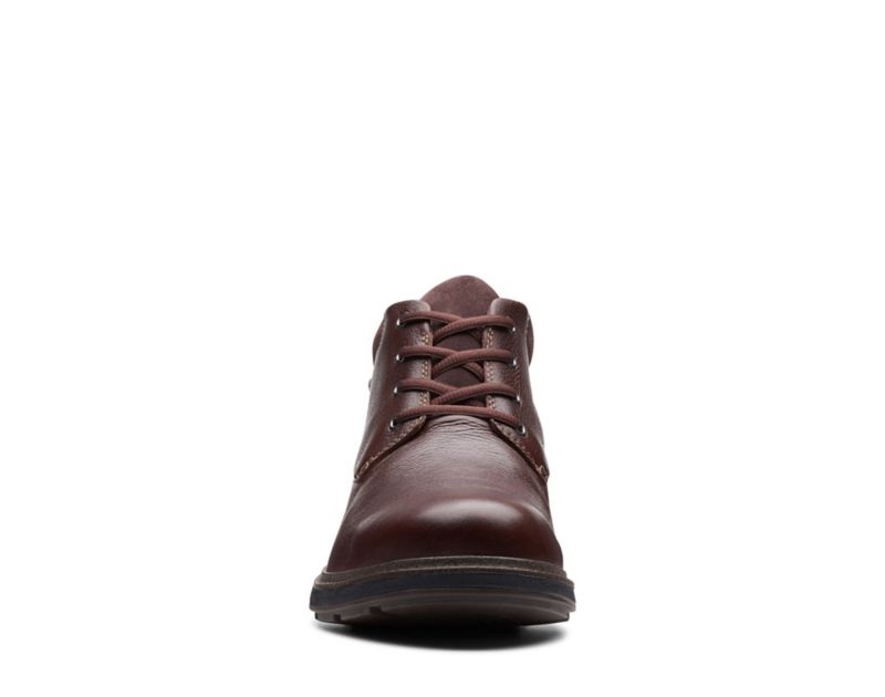 Clarks Un Tread Up Gore-tex Ankle Boots Dark Brown Men - India V9N3202-D7