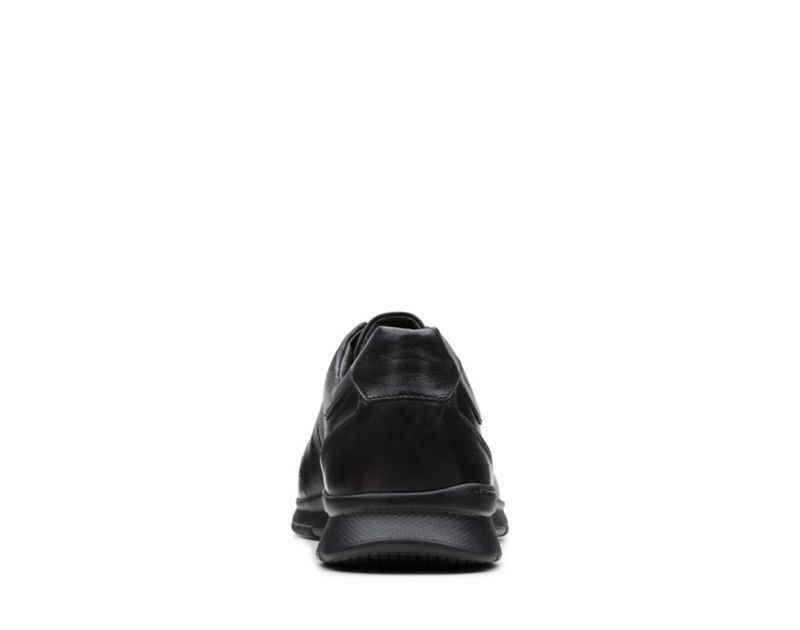 Clarks Un Tynamo Tie Trainers Black Shoes Black Men - India V2P5398-E6