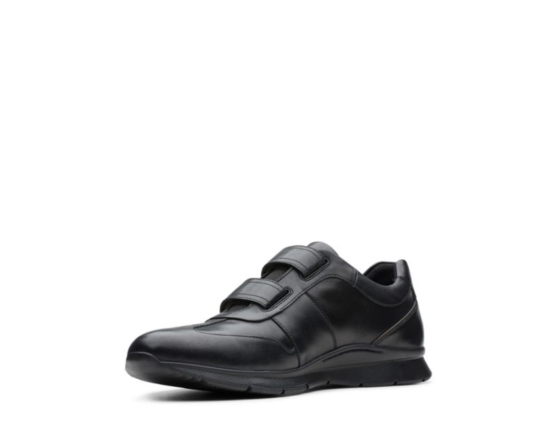 Clarks Un Tynamo Turn Trainers Black Shoes Black Men - India J6K3986-Q5