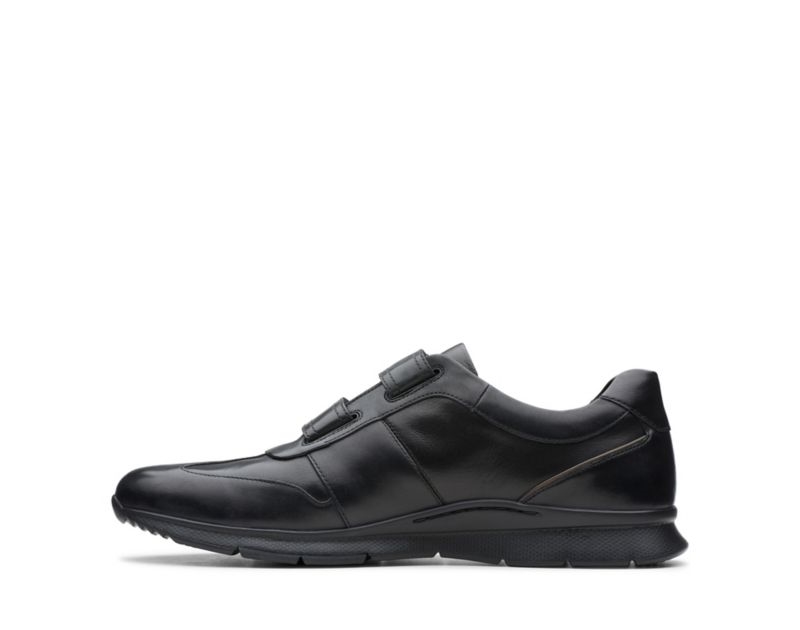 Clarks Un Tynamo Turn Trainers Black Shoes Black Men - India J6K3986-Q5