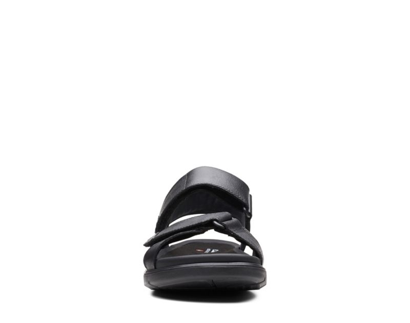 Clarks Un Wilmore Band Sandals Black Men - India V1J9837-X1
