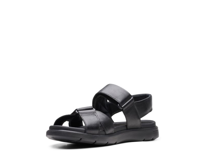 Clarks Un Wilmore Band Sandals Black Men - India V1J9837-X1
