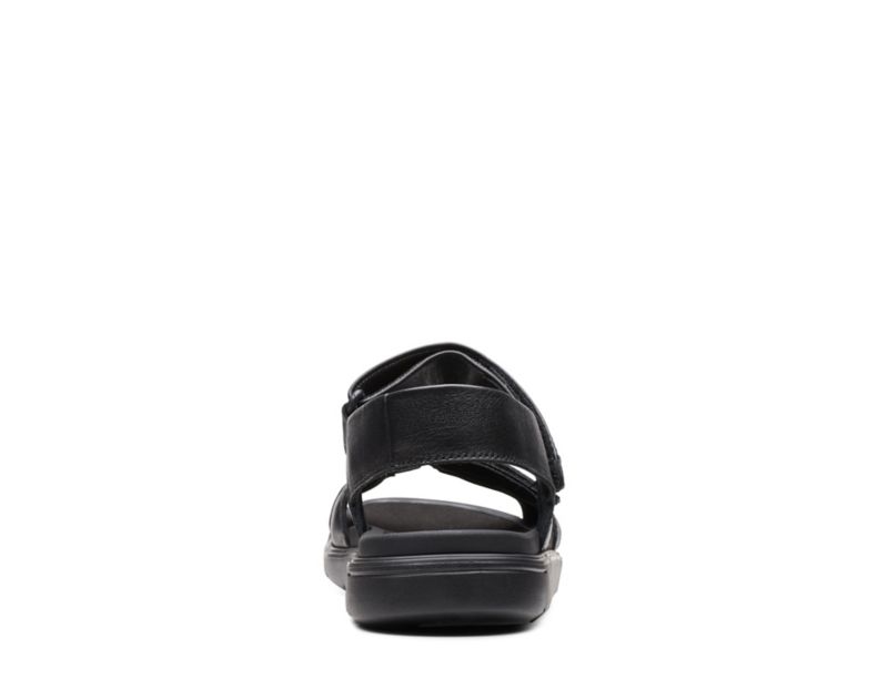 Clarks Un Wilmore Band Sandals Black Men - India V1J9837-X1