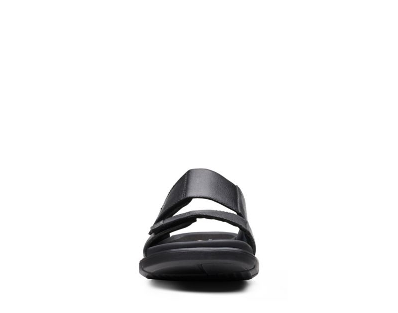 Clarks Unwilmore Part Sandals Black Men - India T2H9182-G5